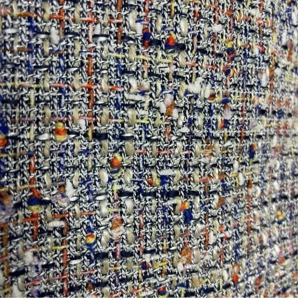 Tory Burch Emma Tweed Pencil Skirt Size 6 Multicolor High Waist - Picture 4 of 8